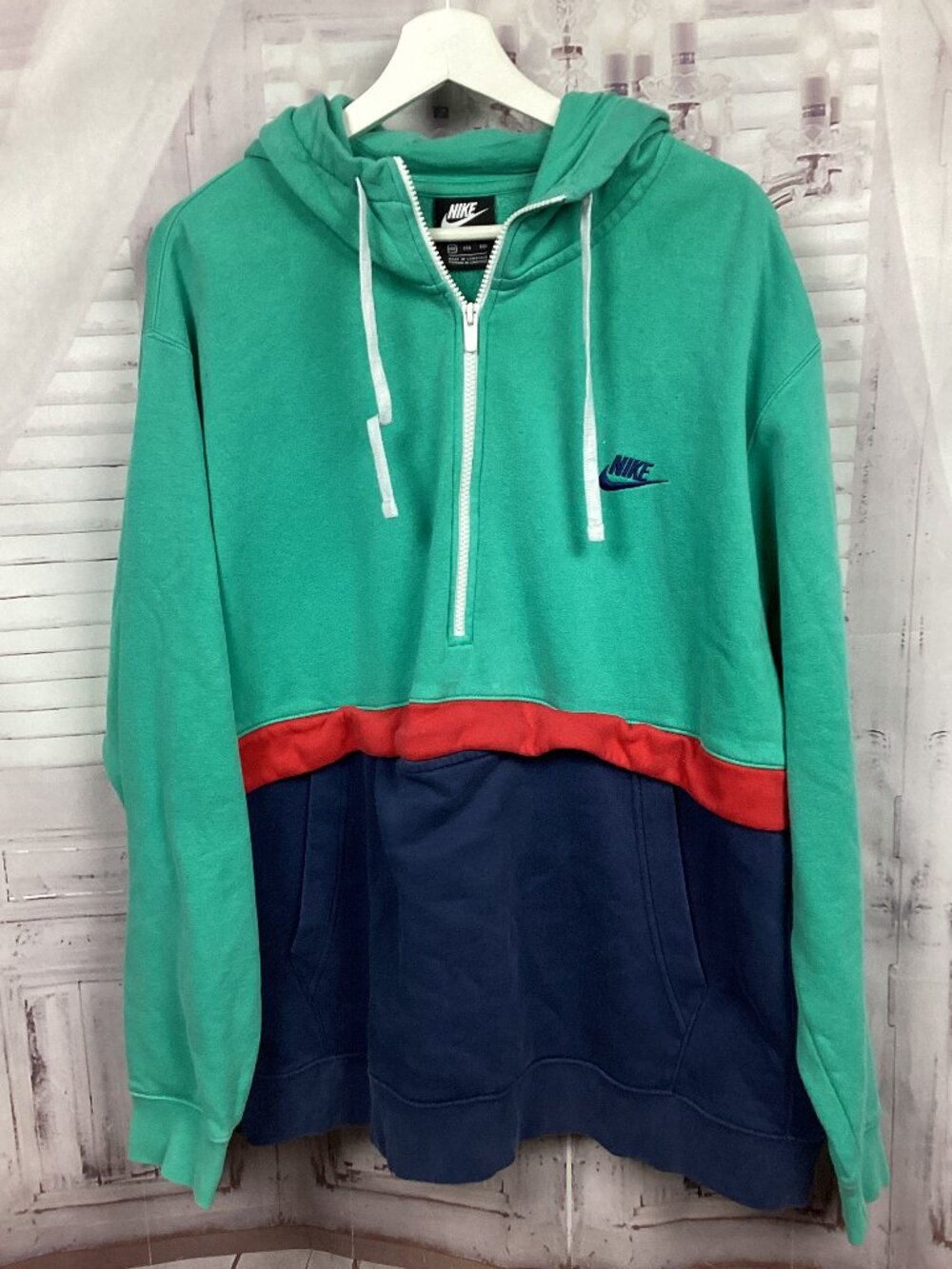 Vintage 90’s Nike Color Blocked Hoodie XXL